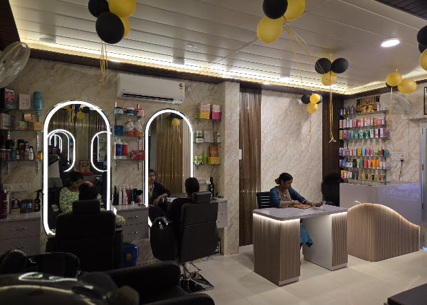 Inside Glam Girl Makeup Studio — LED arch mirrors and styling stations